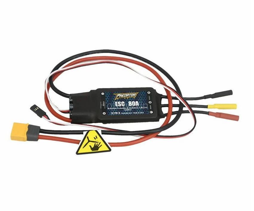 FMS part Brushless ESC 80A for YAK130 V2 Avanti V3 1700mm P51 F4U V3 70mm Viper