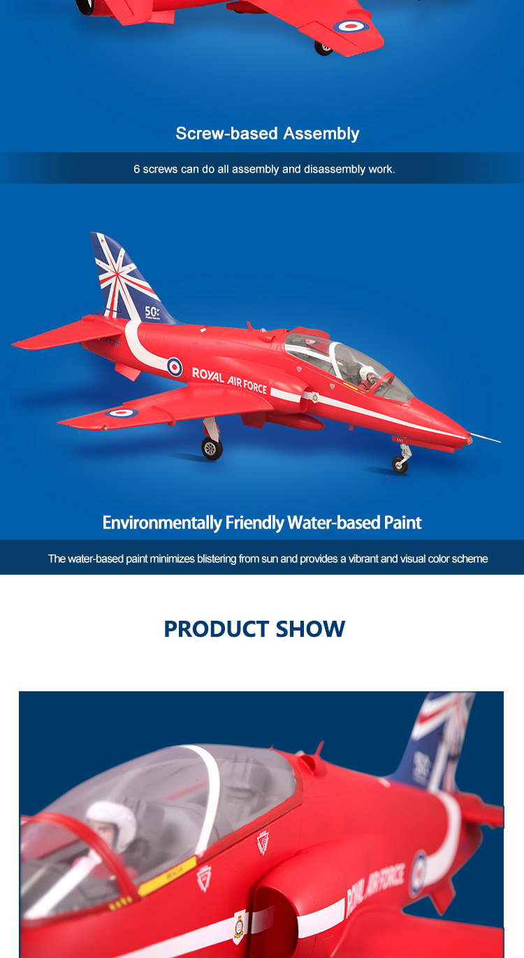 FMS BAE Hawk 80mm Jet PNP RC JET Airplane
