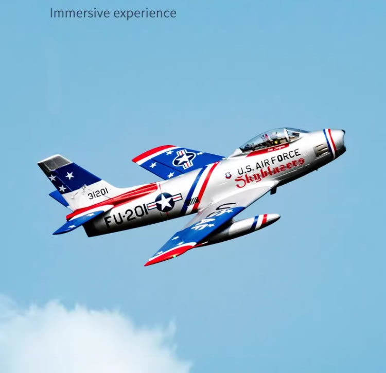 FMS 80mm 12-Blade Metal EDF F-86 80mm Sabre Fighter Jet