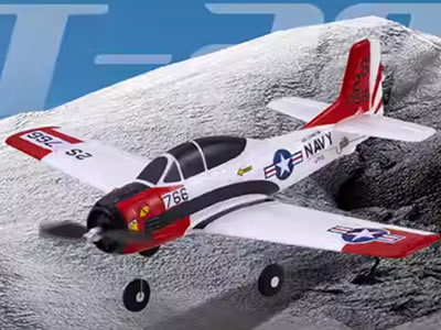 FMS T-28 410mm RTF Red Airplane