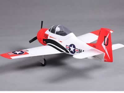 FMS 800mm T-28 Trojan V2 Red with Reflex V2 PNP RC Airplane
