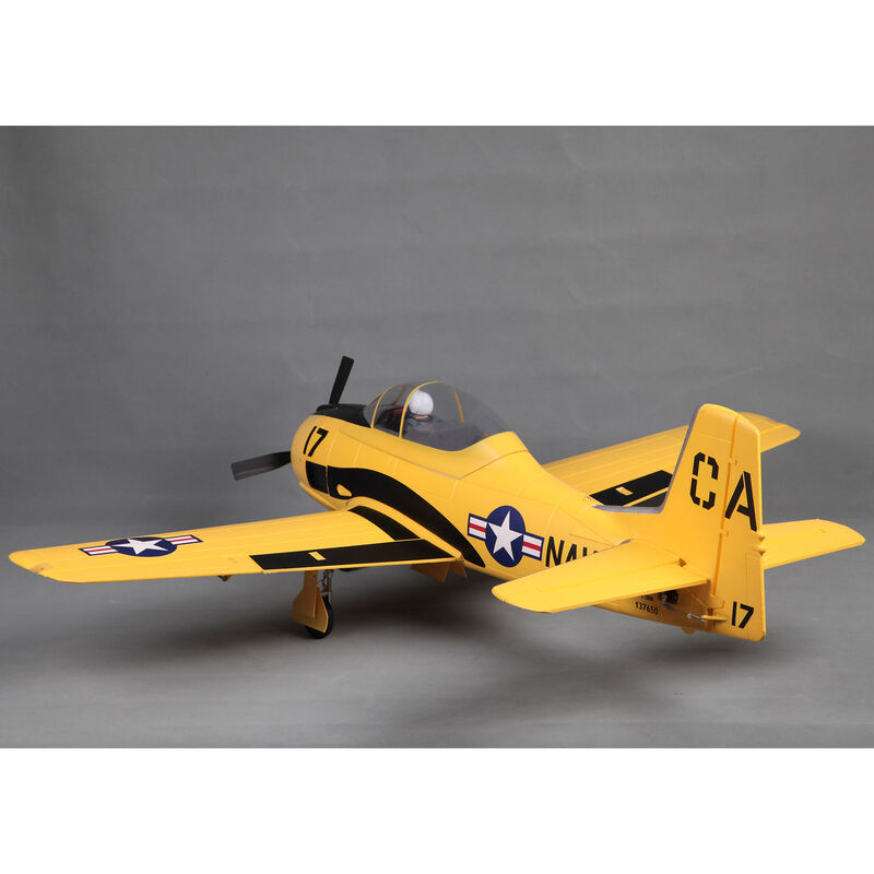 FMS T-28D V4 1400mm PNP Yellow TROJAN RC Airplane