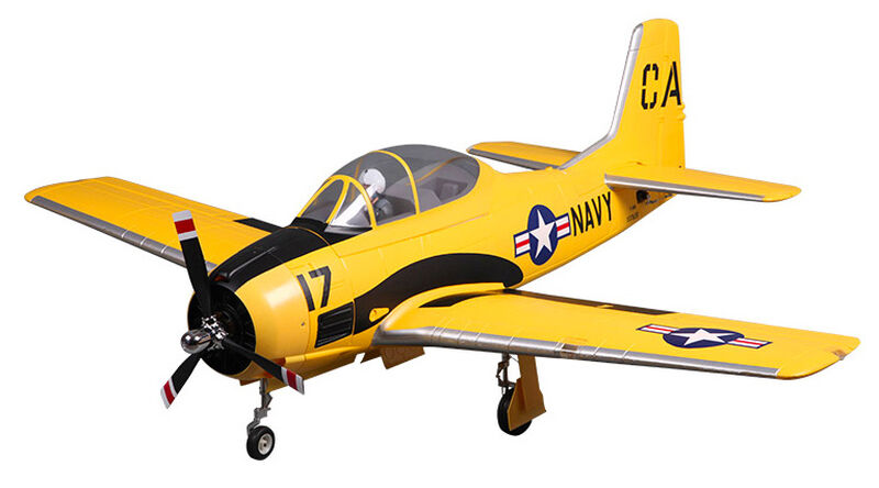 FMS T-28D V4 1400mm PNP Yellow TROJAN RC Airplane